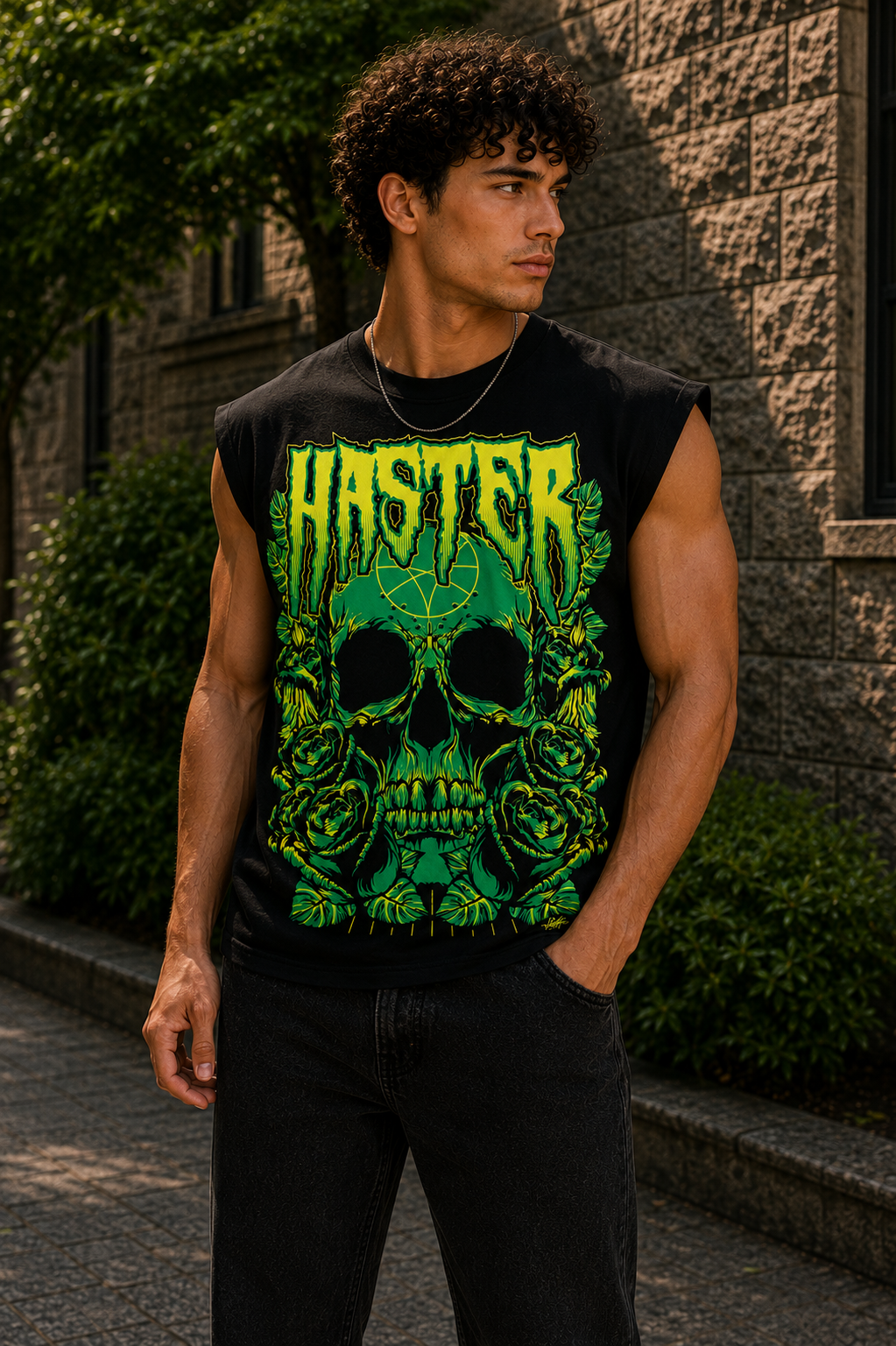 Skull Rose Tank Top