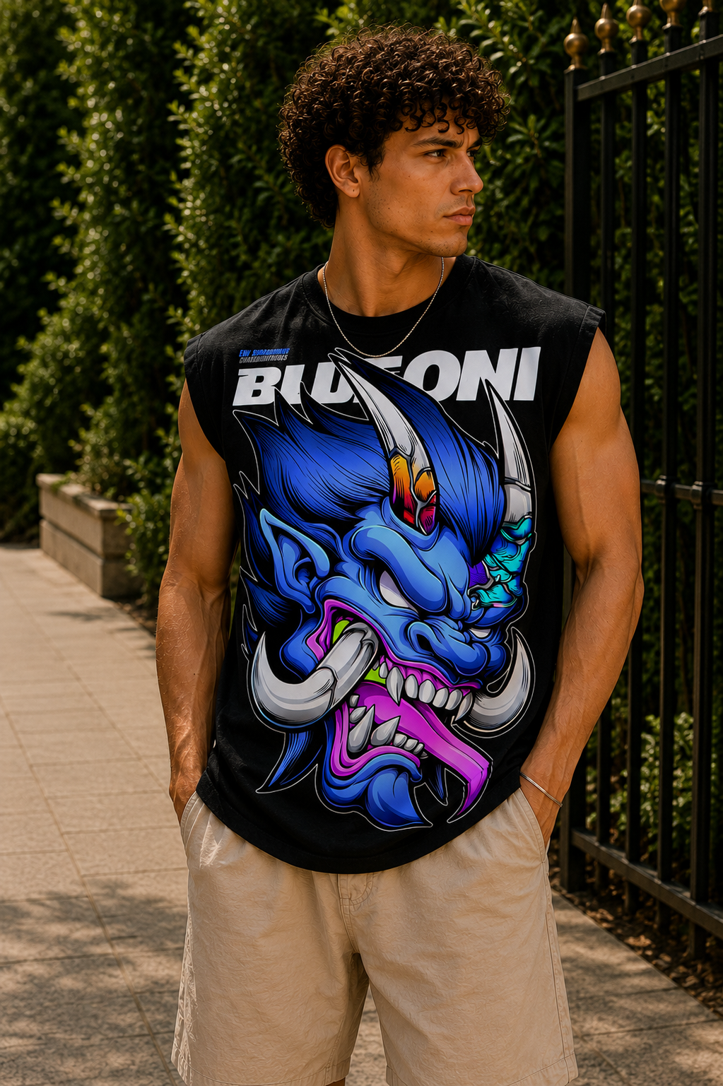 Japanese Oni Tank Top