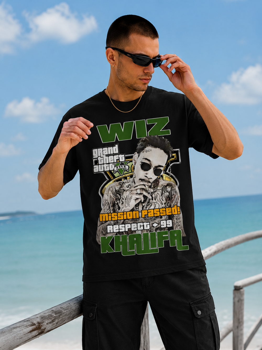 Wiz Khalifa GTA Collab Tee