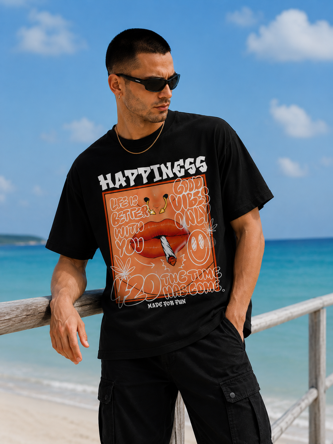Happiness 420 Vibes Tee