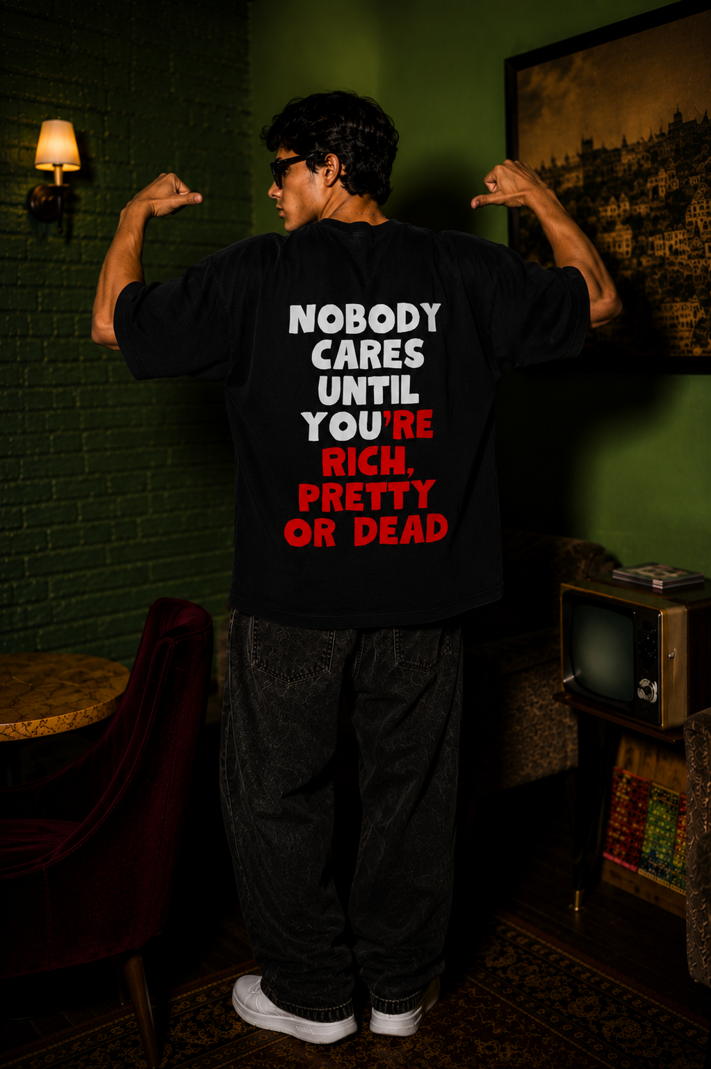 Nobody Cares Until You're Rich Tee