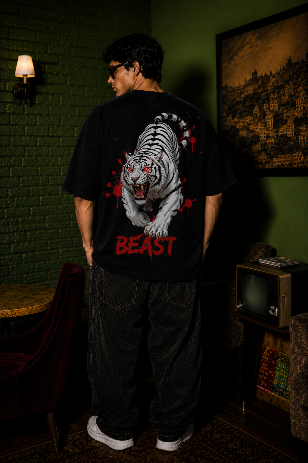 Beast White Tiger Tee