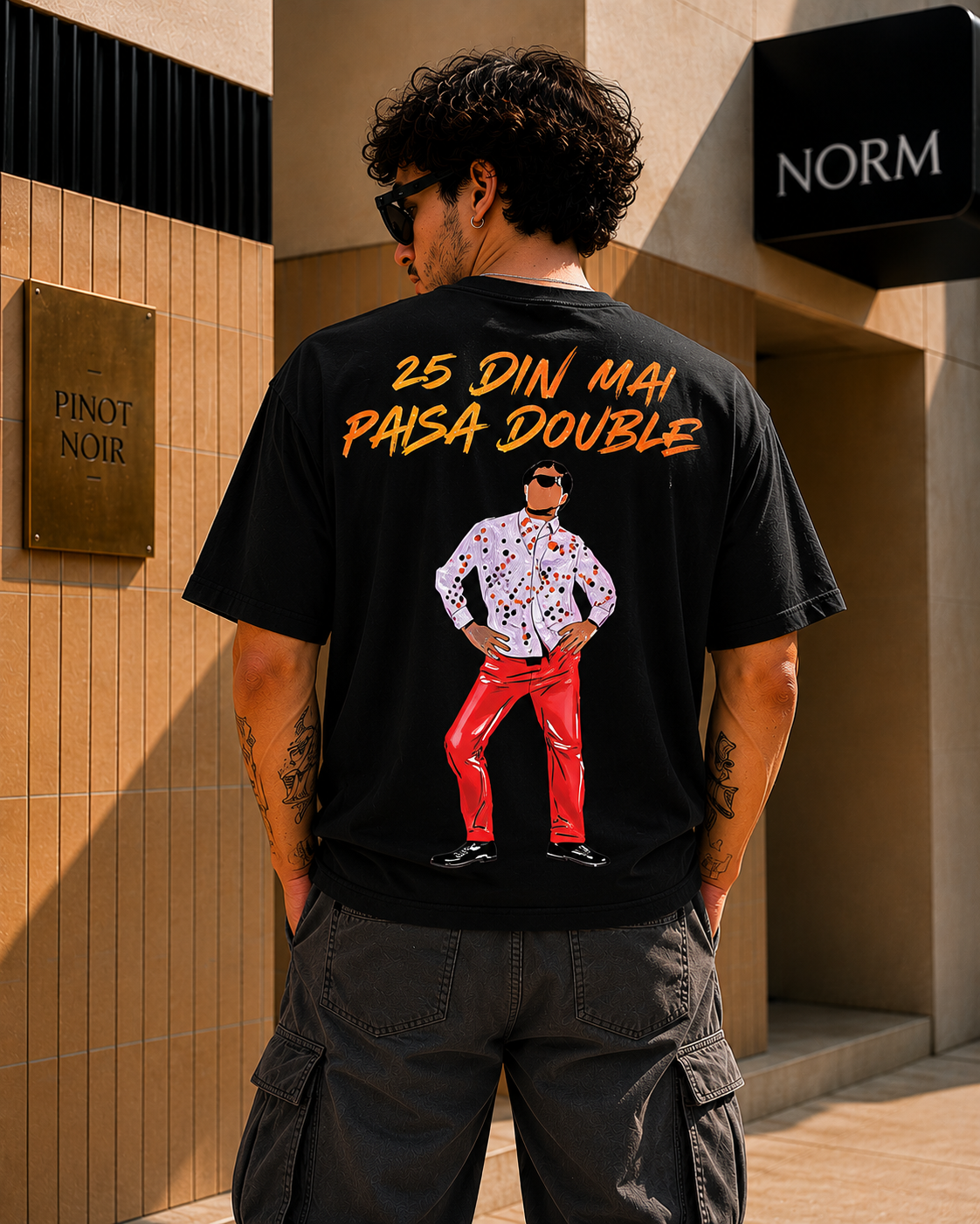 25 Din Mah Paisa Double Tee