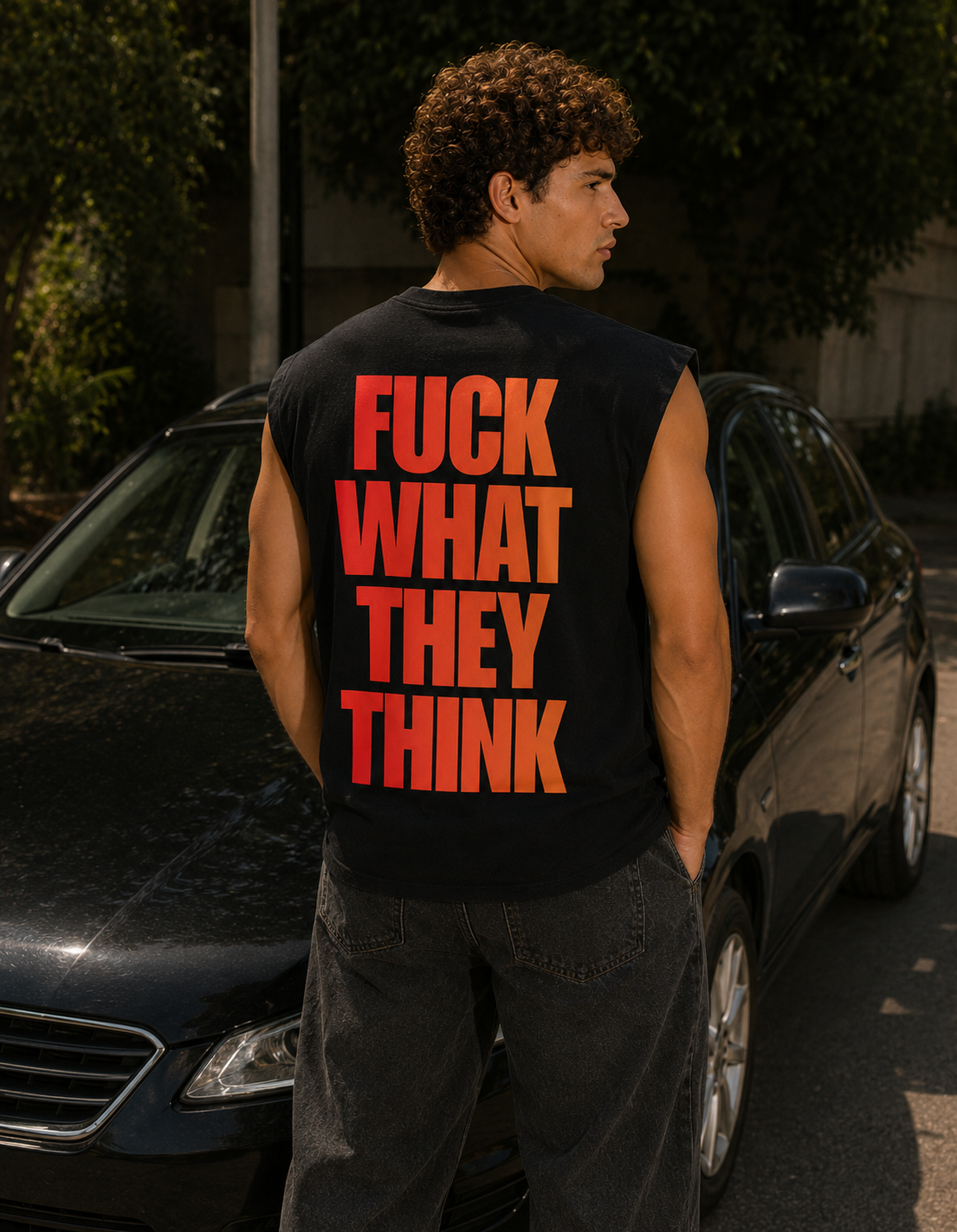 F*** What They Think Backprint Tank
