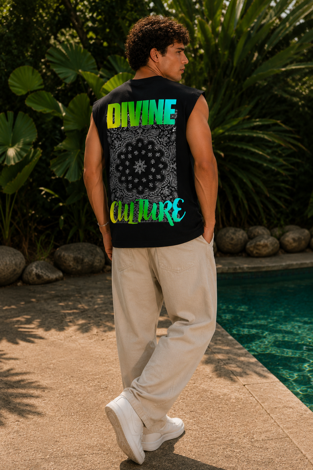 Divine Culture Bandana Backprint Tank