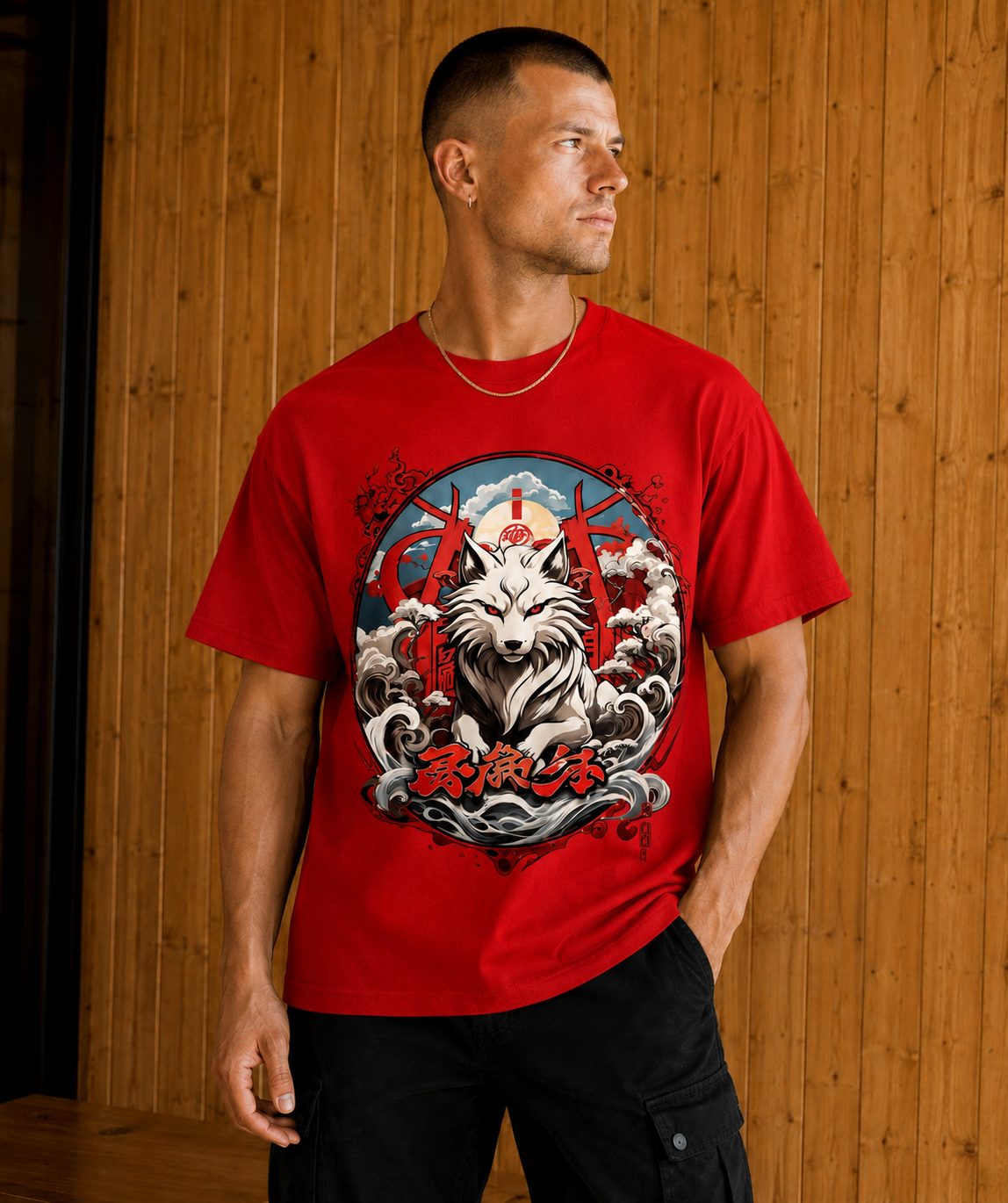 Kitsune Spirit Anime Tee-4