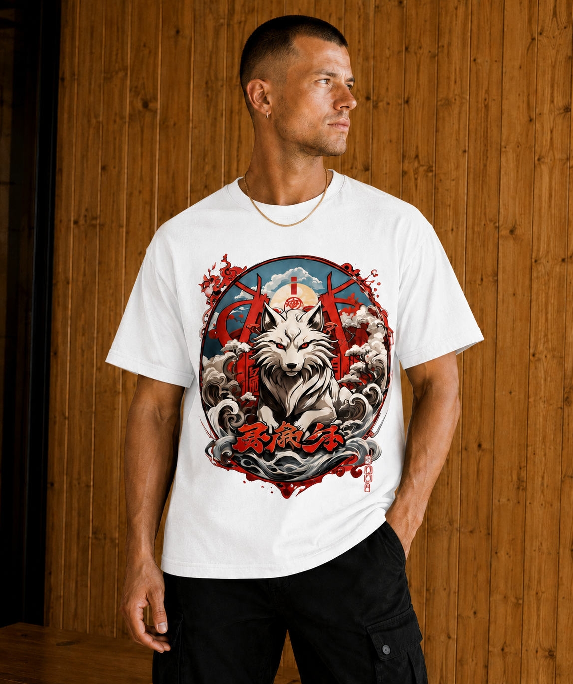 Kitsune Spirit Anime Tee-3