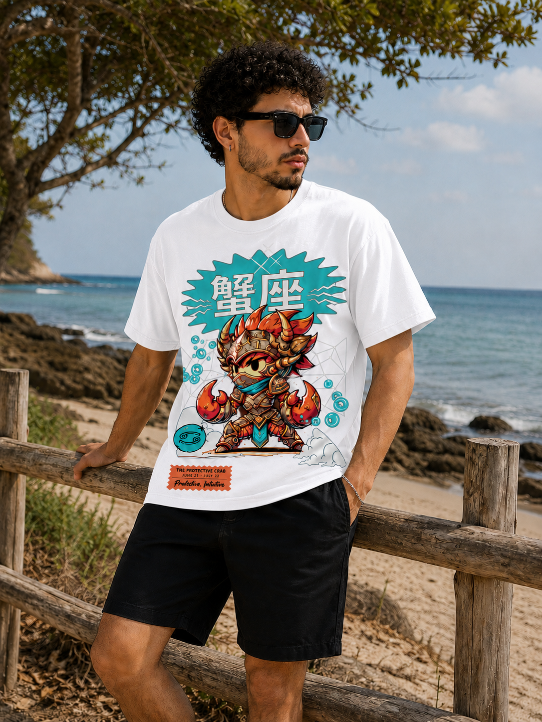 Cancer Zodiac Warrior Tee-4